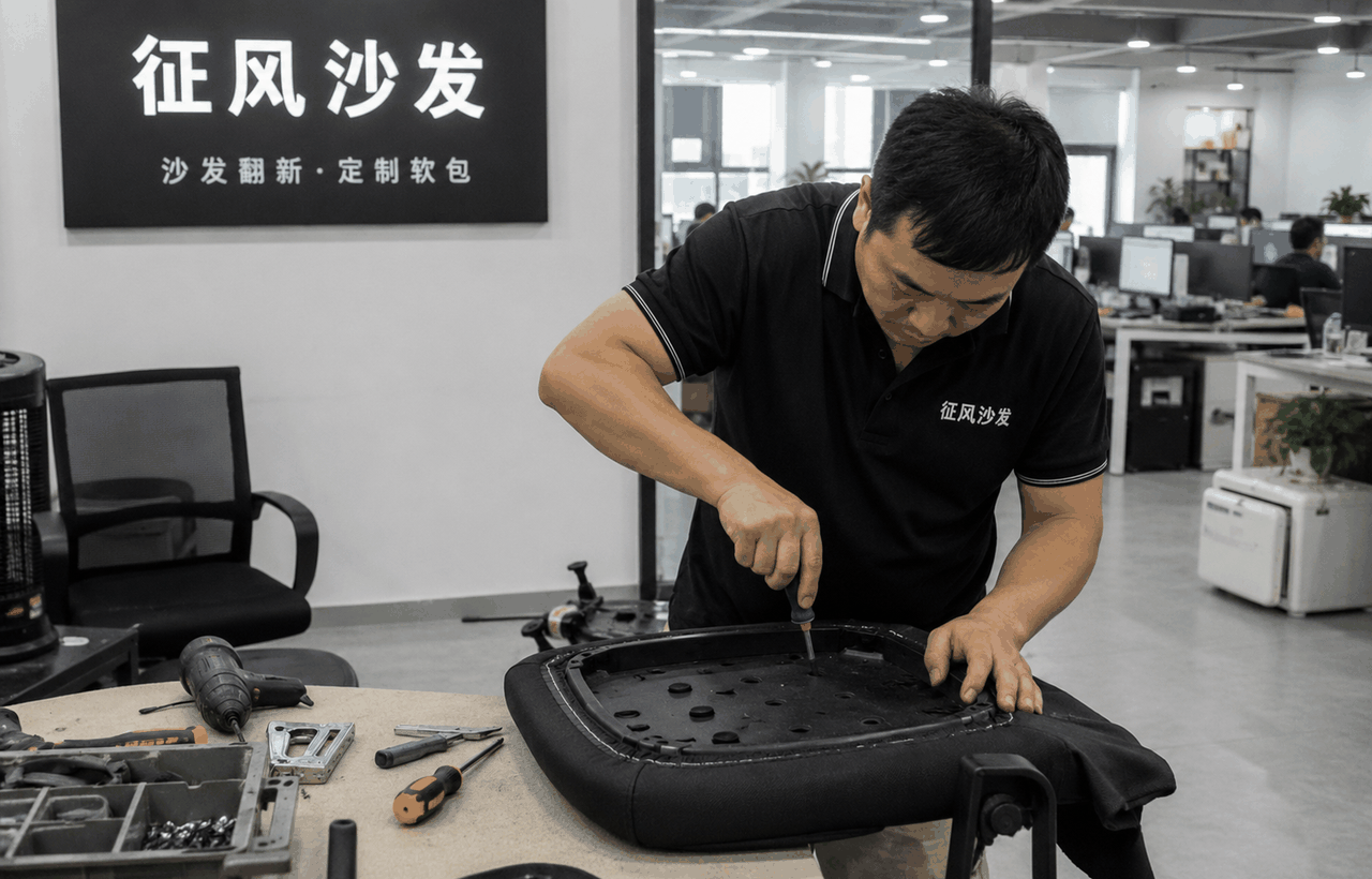 办公椅翻新展示图